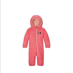 NIKE PINK BABY PUFFER SNOWSUIT